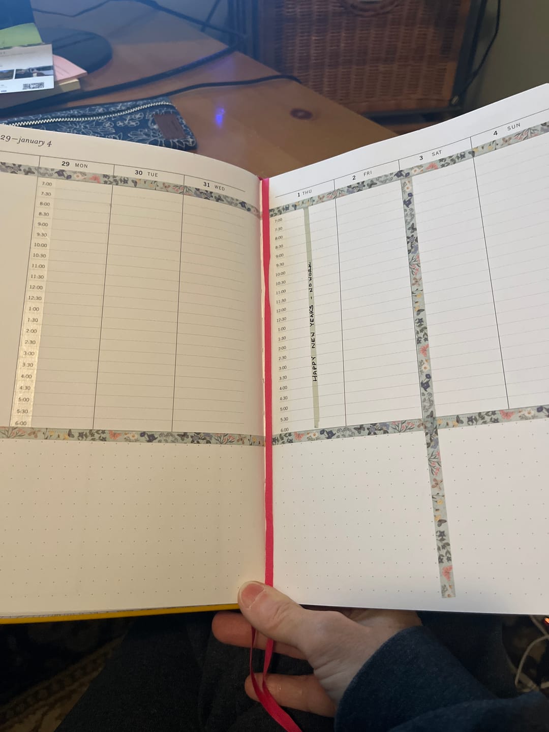 Customer photo review of Half-Hour Time Washi Tape