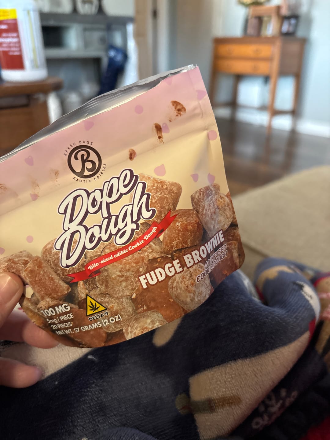 Customer photo review of EXCLUSIVE OFFER: DOPE DOUGH FUDGE BROWNIE - 20 COUNT