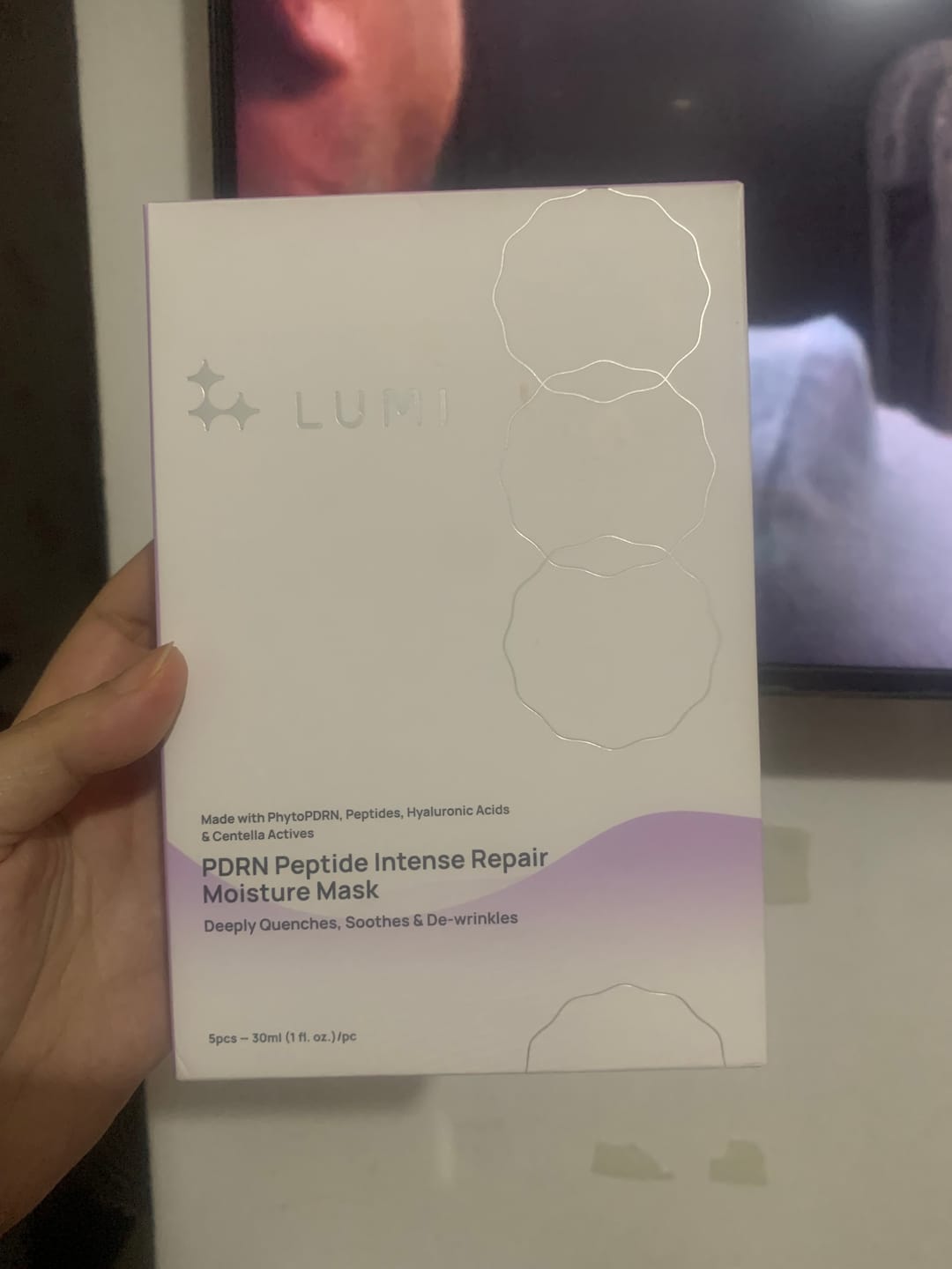 Customer photo review of PDRN Peptide Intense Repair Moisture Mask