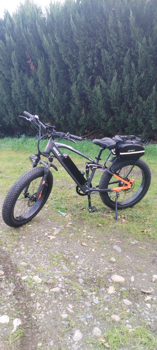 Customer photo review of Vakole CO26 750W 26" Fat Bike 768Wh Full Suspension E-Mountain Bike 48V 16Ah Battery [Pre-Order]