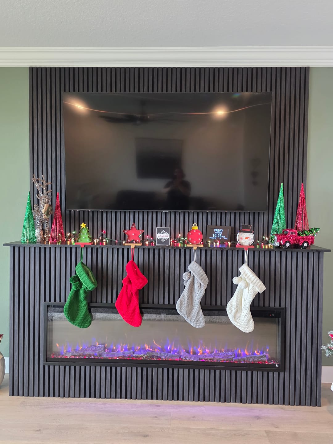 Customer photo review of Graphite Oak Acoustic Slat Panels 94.5" or 118" Length