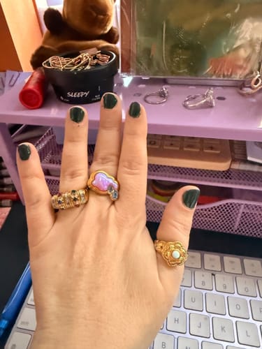 Customer photo review of Cry Me a River Pink Opal Ring