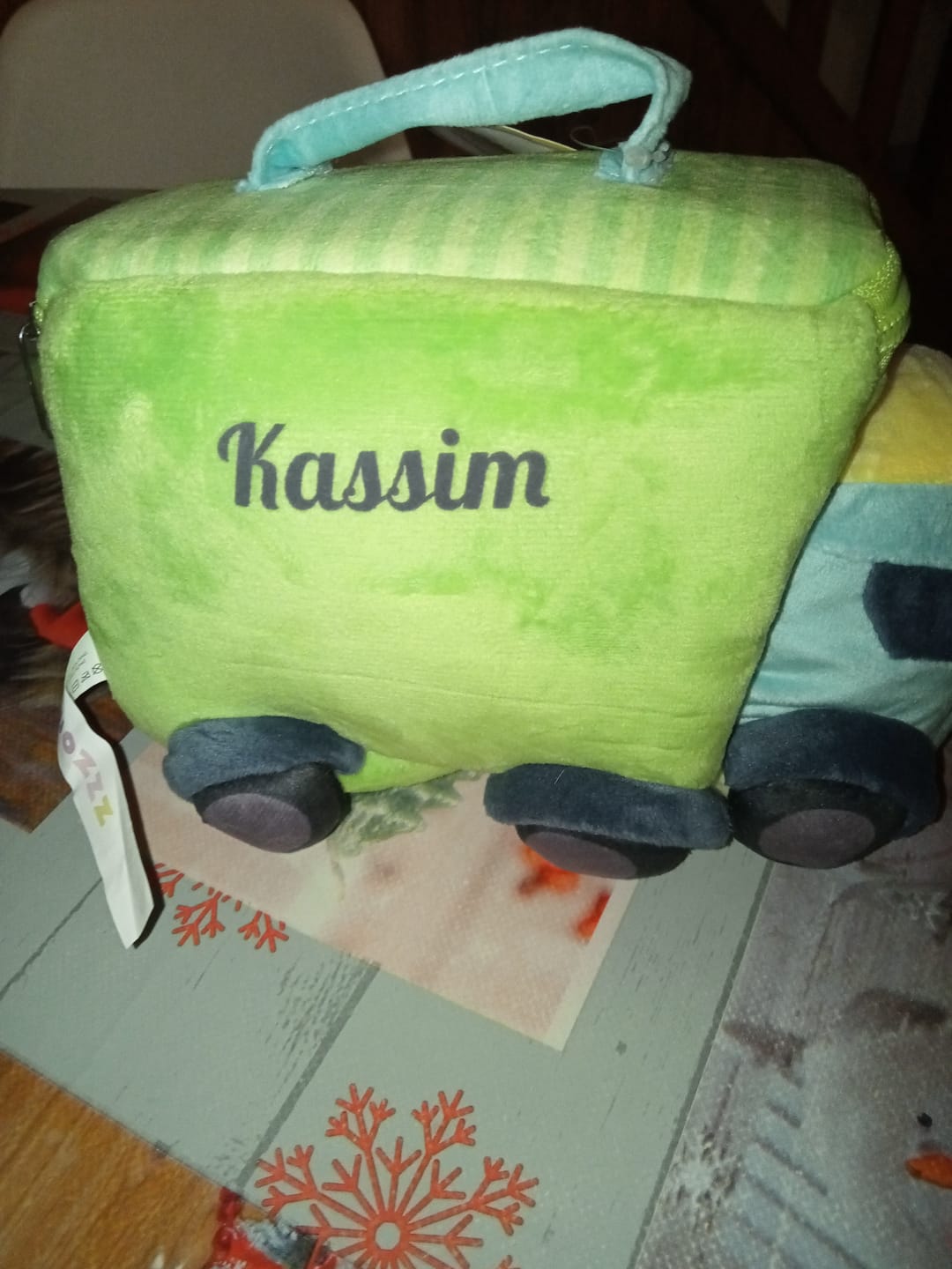Customer photo review of Personnalisée Premier Ensemble de Jouet Sonore en Peluche de Voiture pour Bébé