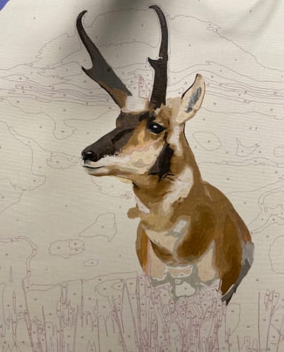 Customer photo review of Custom Pet Paint By Numbers