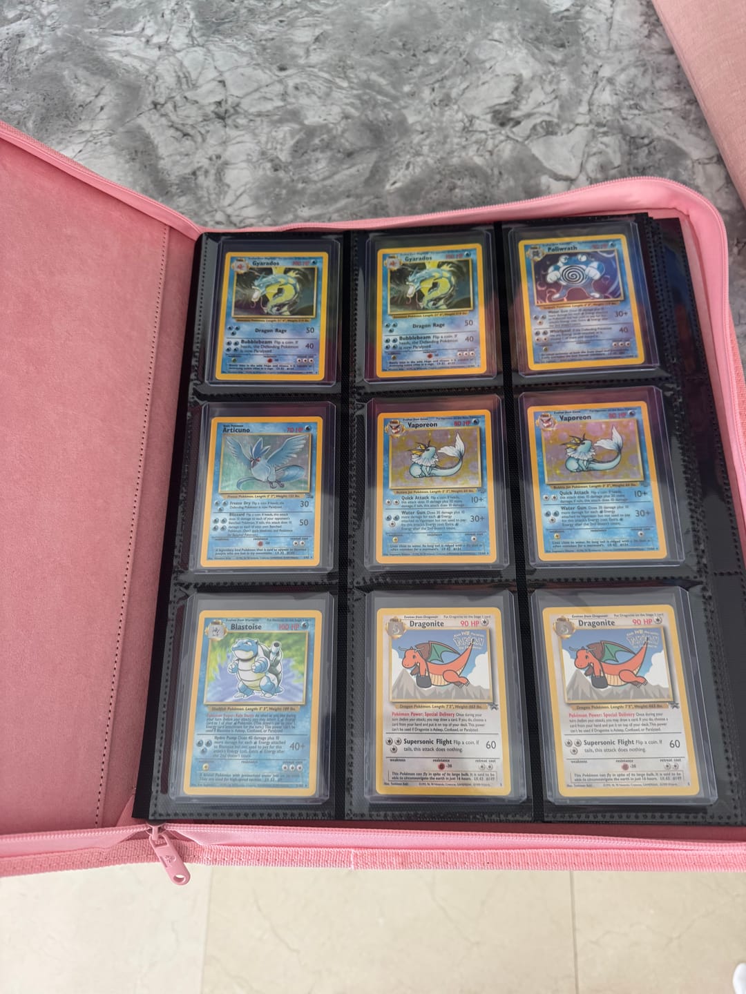 Customer photo review of Palms Off Gaming - Collector's Series TOP LOADER Zip Binder - PINK