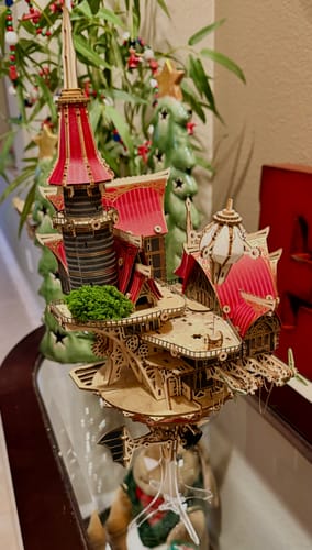 Customer photo review of Rokrgeek Fantasy Steam Castle 3D Wooden Puzzle