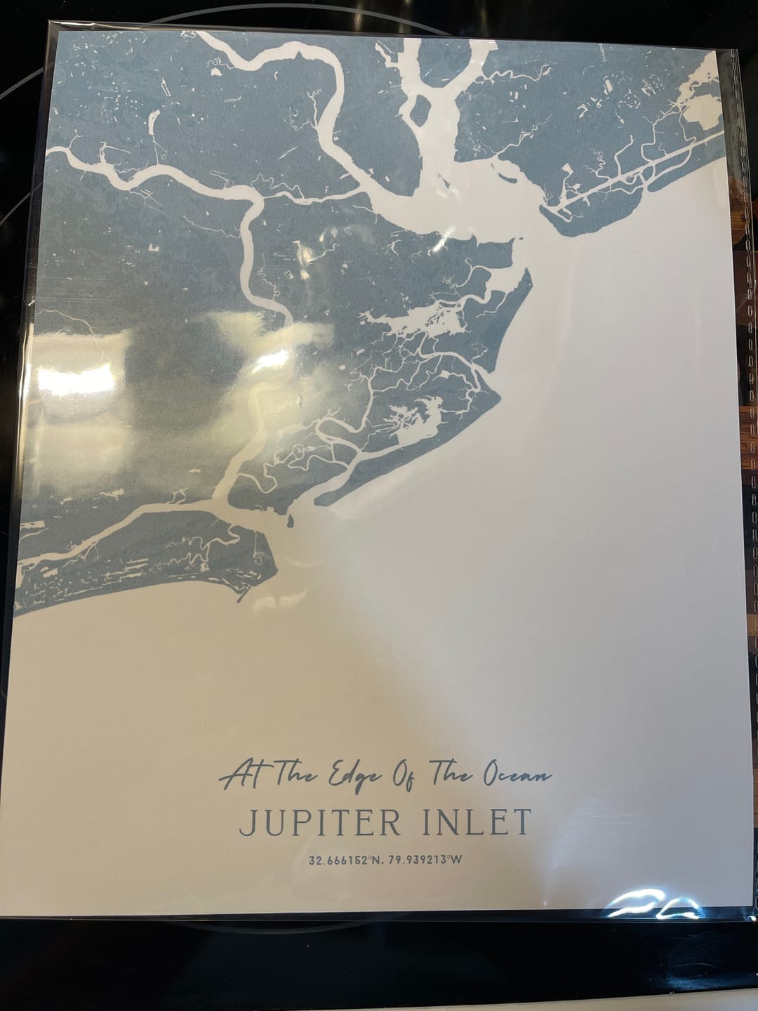 Customer photo review of Custom Coastal Map