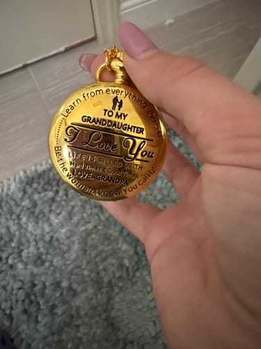 Customer photo review of To Granddaughter / From Grandpa - Luxury Vintage Pocket Watch