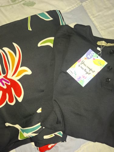 Customer photo review of Black Basic pajama