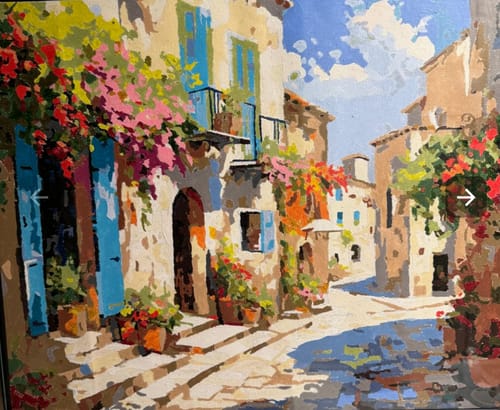 Customer photo review of Custom Landscape Paint By Numbers