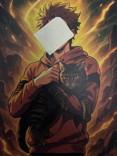 Customer photo review of Personalisierte Leinwand - Anime-Stil Portrait