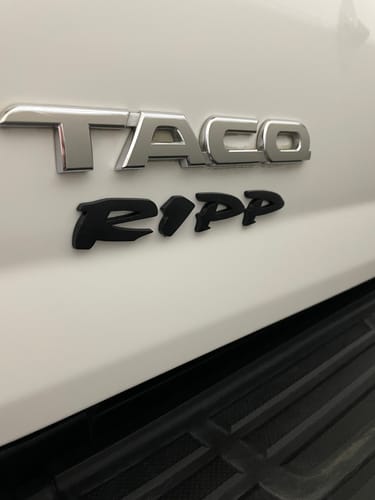Customer photo review of RIPP Tailgate Plaque