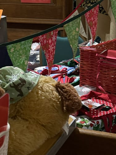 Customer photo review of 3 Pieces Bundle Super Soft Christmas Print Poplin Cotton - 45" Wide (Stars Bundle)