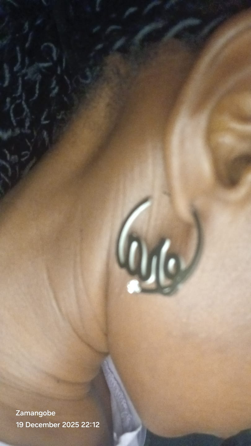 Customer photo review of Silver Diva Earrings