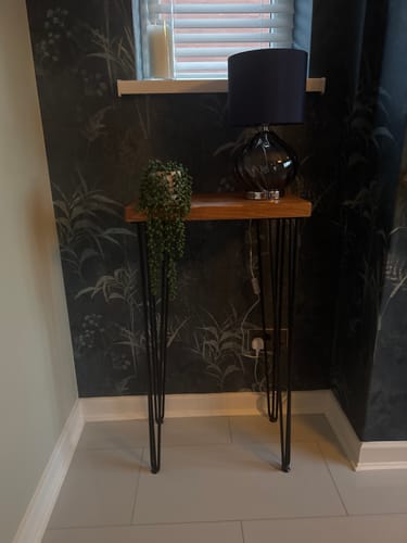 Customer photo review of Rustic Console Table | 30cm Deep Handcrafted Side Table