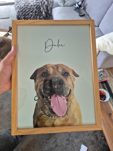 Customer photo review of Detailed Pet Portrait