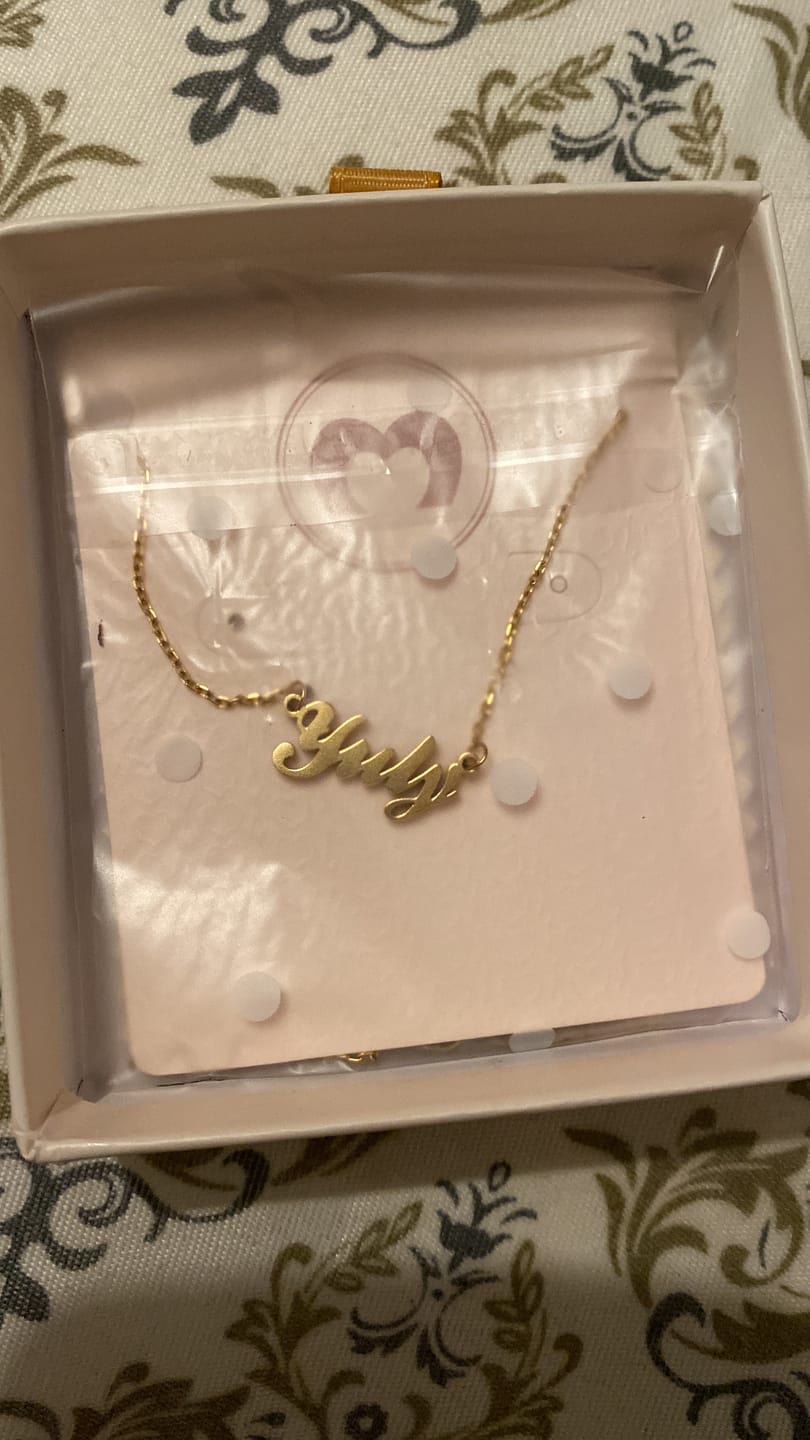 Customer photo review of Collar Nombre - Personalizado