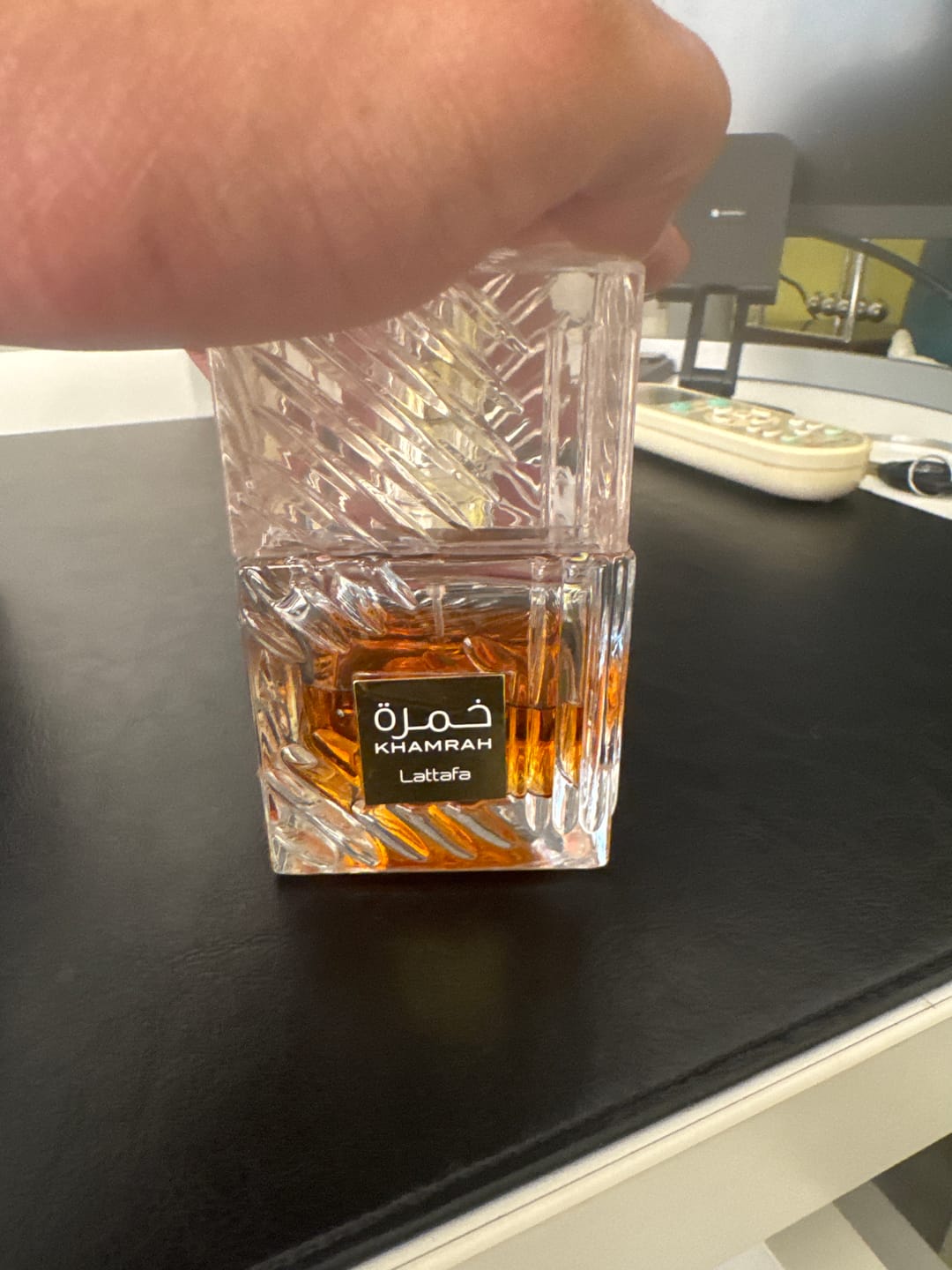 Customer photo review of Lattafa Khamrah Eau De Parfum For Unisex