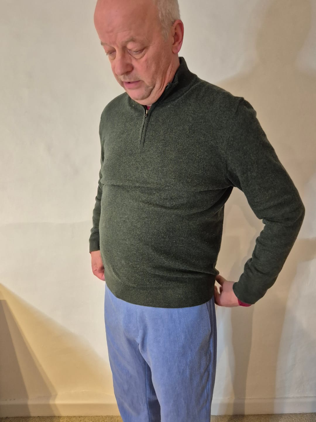 Customer photo review of Plain Blue Chambray Denim Fabric
