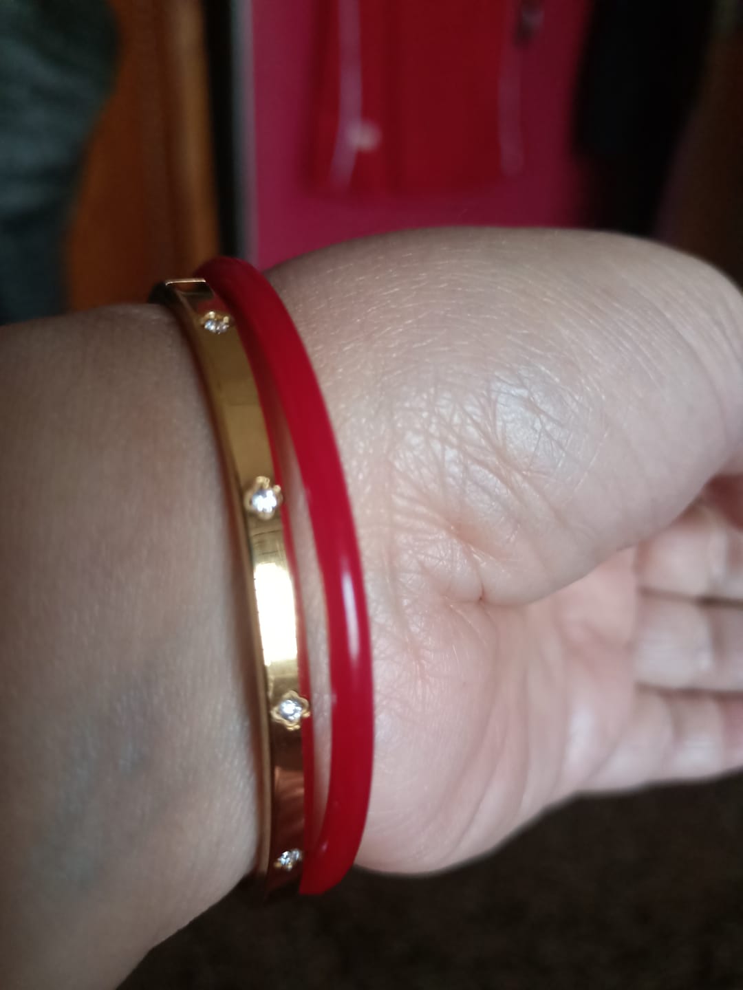 Customer photo review of Twilight Treasure Bangle Bracelet