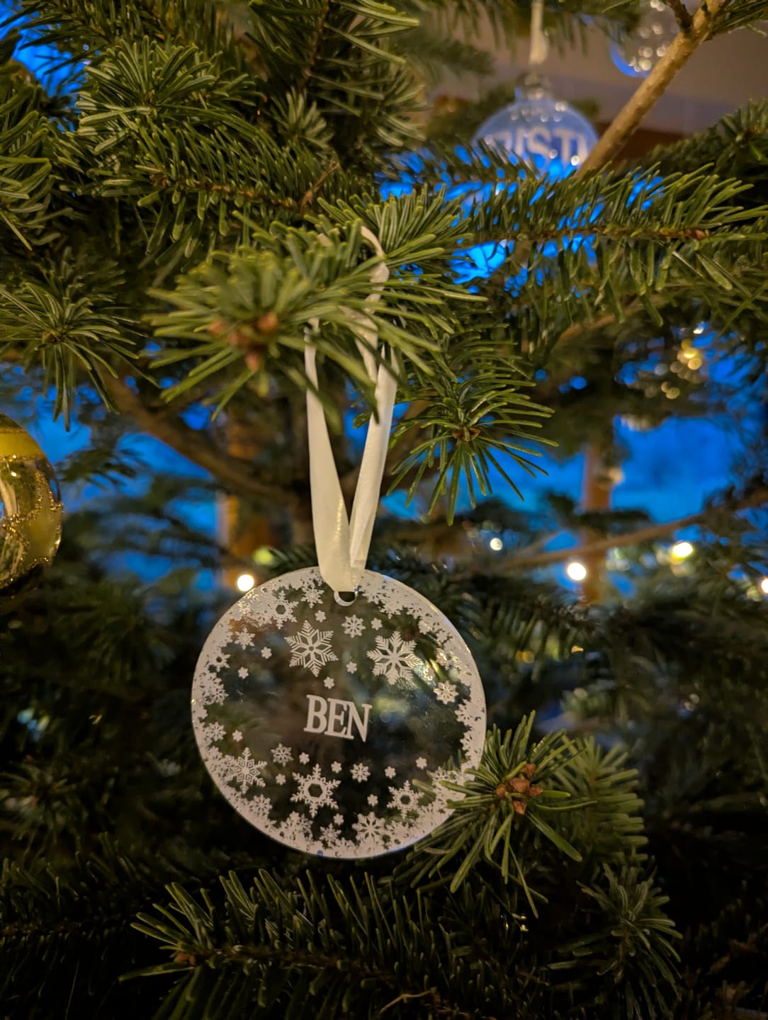Customer photo review of Weihnachtsdeko mit Schneeflocken