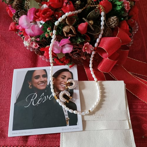 Customer photo review of Orecchini "Luna di zucchero"