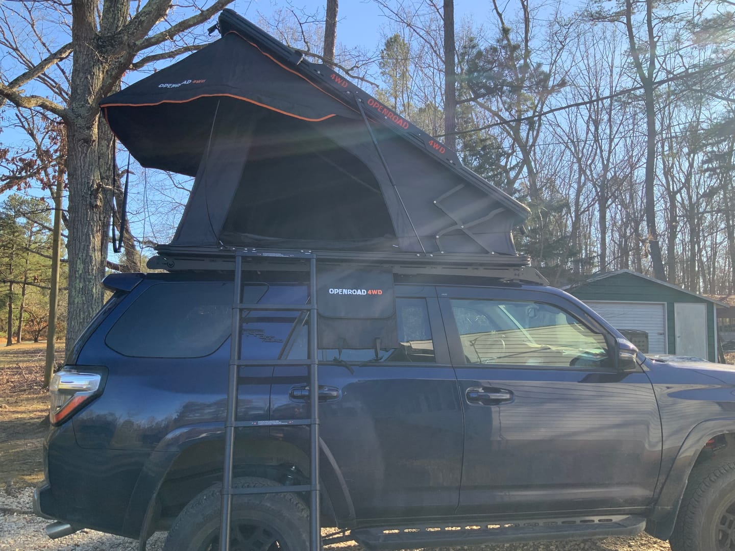 Customer photo review of OPENROAD Aluminum Hard Shell Roof Top Tent-PeakRoof LT V2 Series