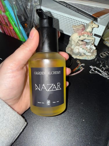 Customer photo review of NAZAR BODY OIL