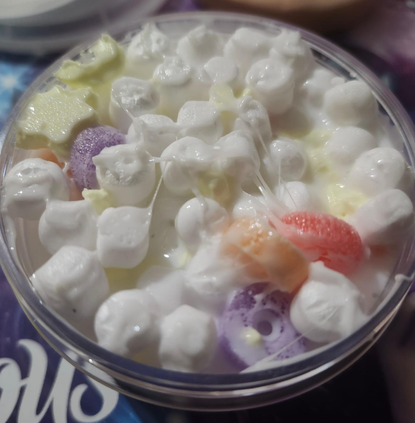Customer photo review of fruity rings cereal milk