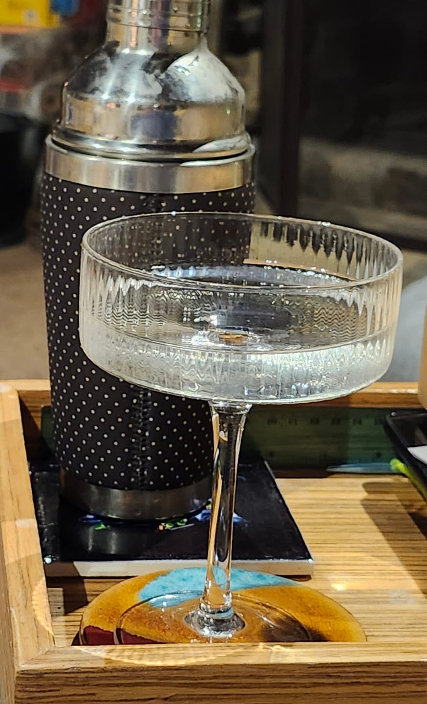 Customer photo review of Clear Ribbed Martini Coupe Glass 9.5oz - (Set of 2, 4, or 6)
