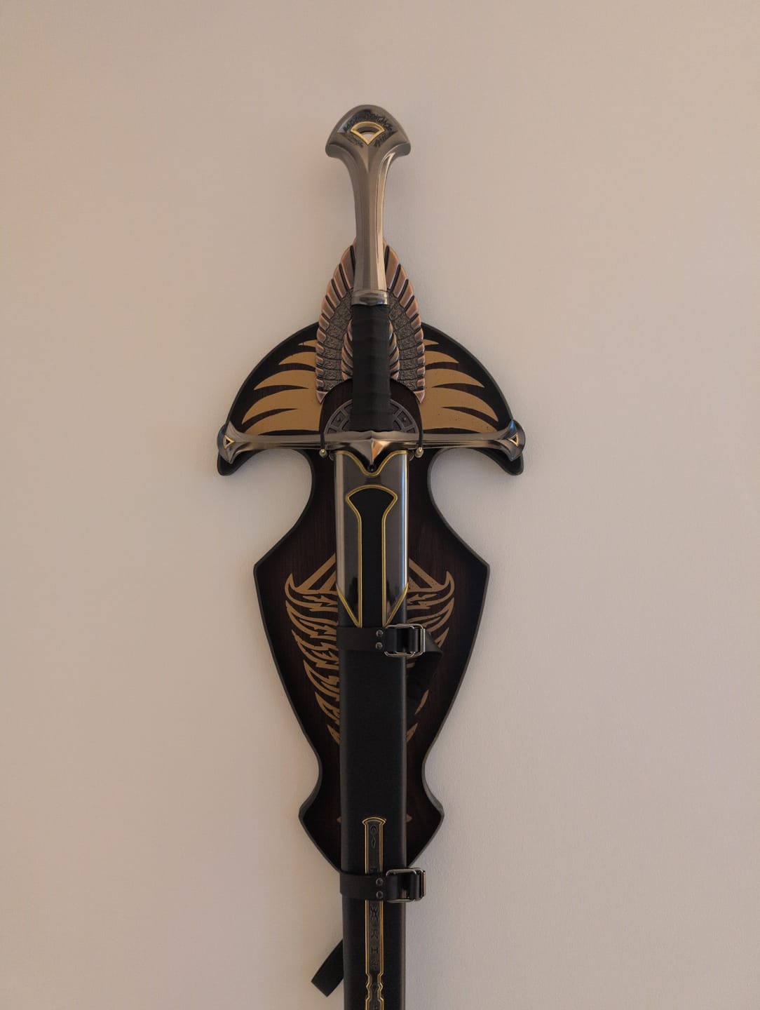 Customer photo review of LORD OF THE RINGS - NEW! Superior Anduril, The Sword Reforged with Scabbard and Plaque