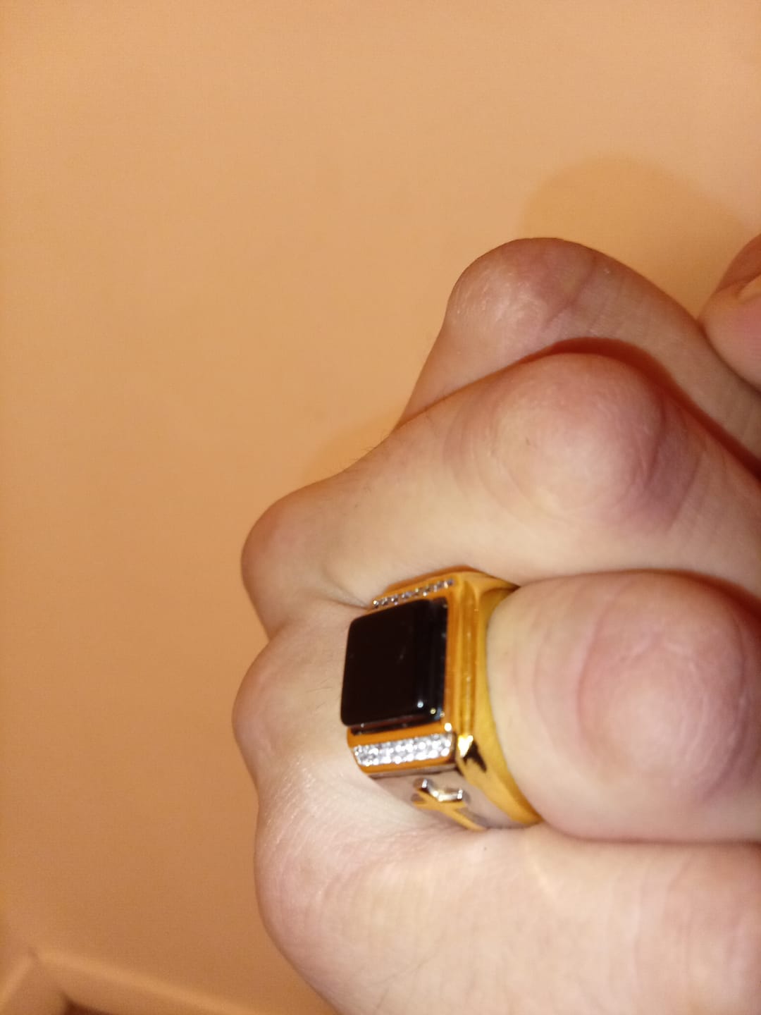 Customer photo review of FREE Today: Christian Faith Two Tone Plated Cross Ring - With God All Things Are Possible