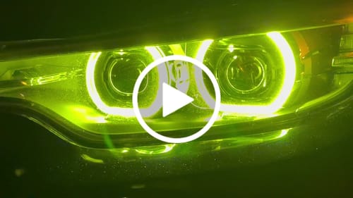 Customer video review of BMW F80 M3 F82 M4 CSL YELLOW DRL KIT