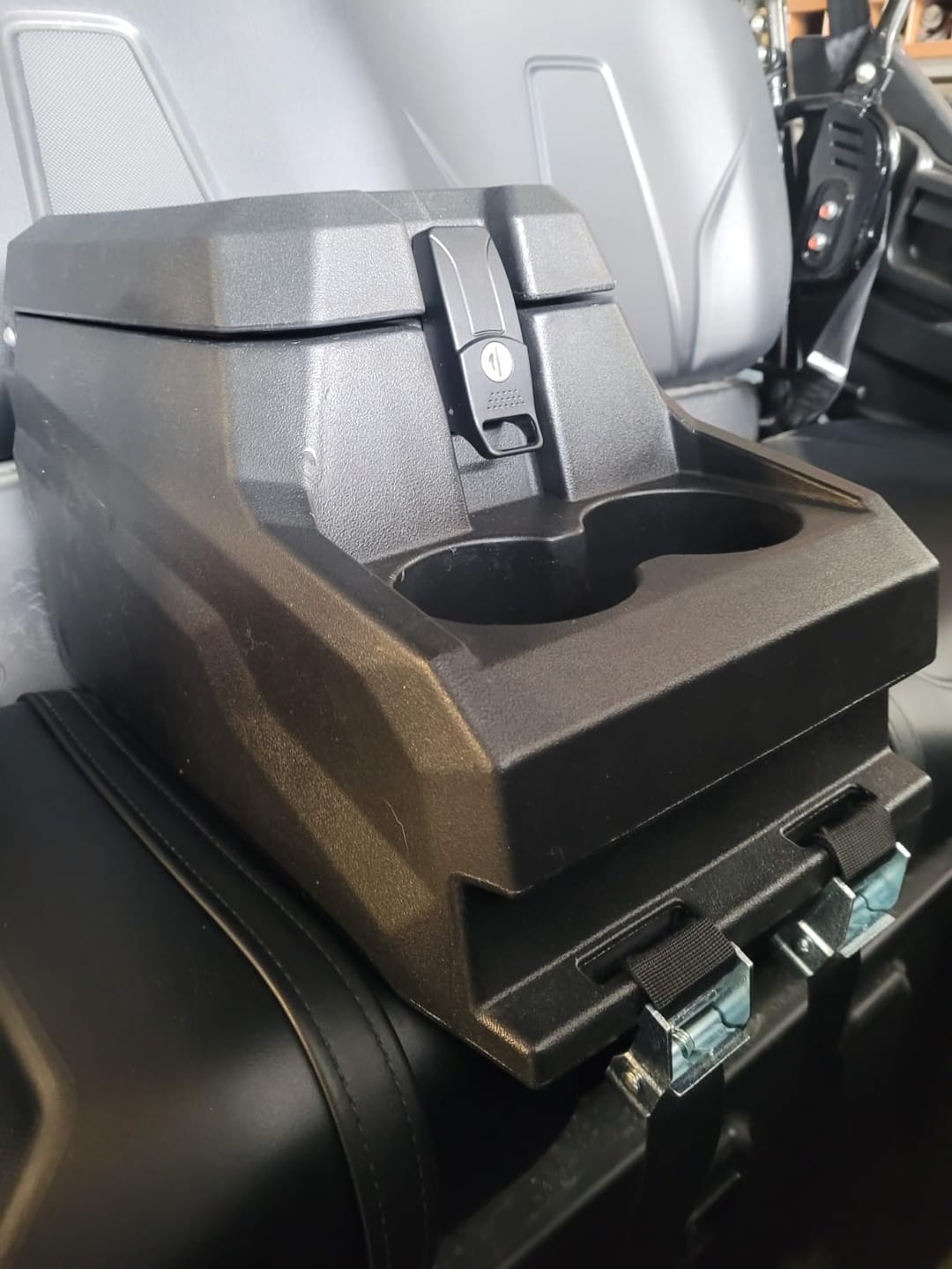 Customer photo review of Bench Seat Console Armrest Box for Can-Am Defender HD10|9|8|7|5