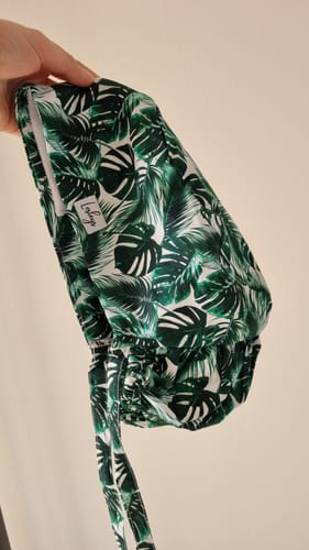 Customer photo review of OP Haube Dichte Palmblätter - Ponytail