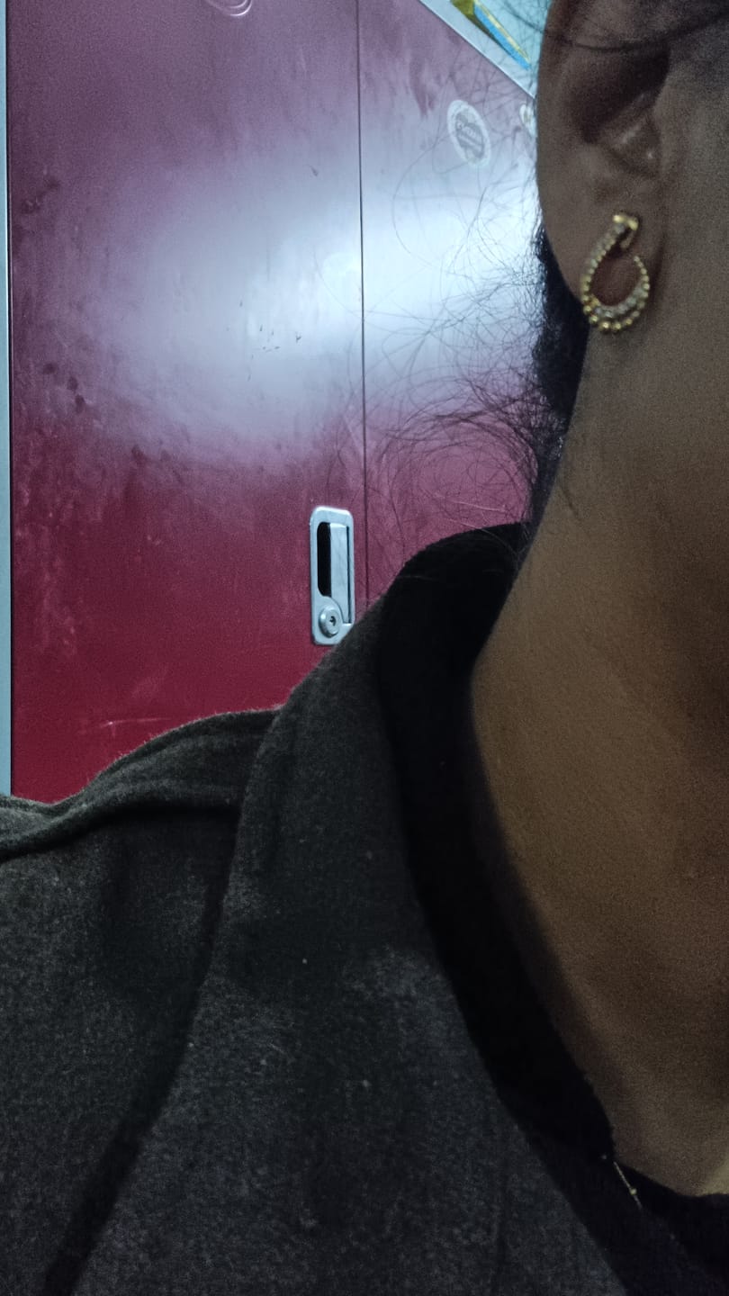 Customer photo review of Almond Stones Stud Earrings