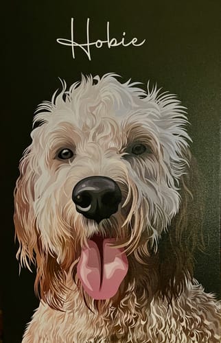 Customer photo review of Pet Art Canvas Wrap