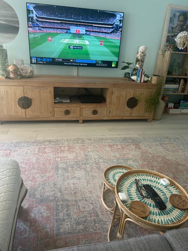 Customer photo review of Serene Rattan Table Set