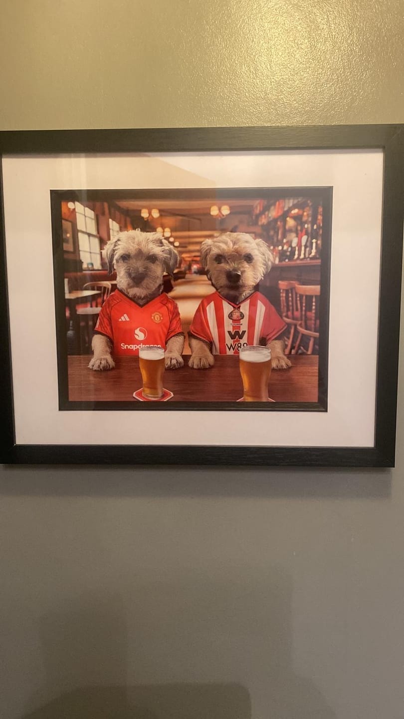 Customer photo review of Personalised Dog/Cat Football Image