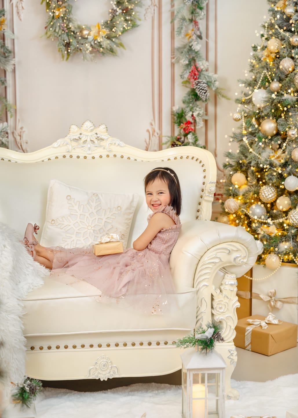Customer photo review of Glimmer Dress - Ballet Slipper (FINAL SALE)
