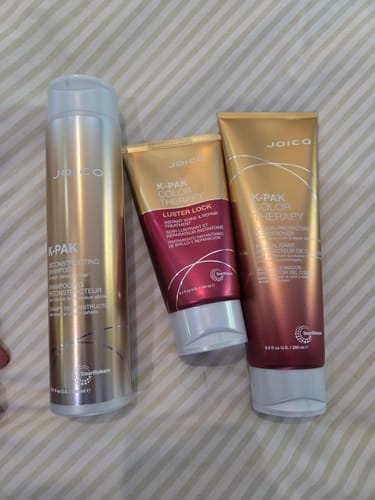 Customer photo review of Joico K-Pak Color Therapy Luster Lock - Hair Treatment for Color-Treated Hair 140ml