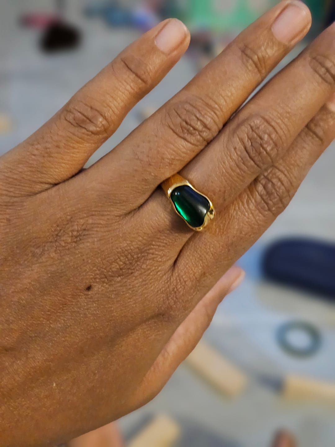 Customer photo review of Greenstone Enigma Ring