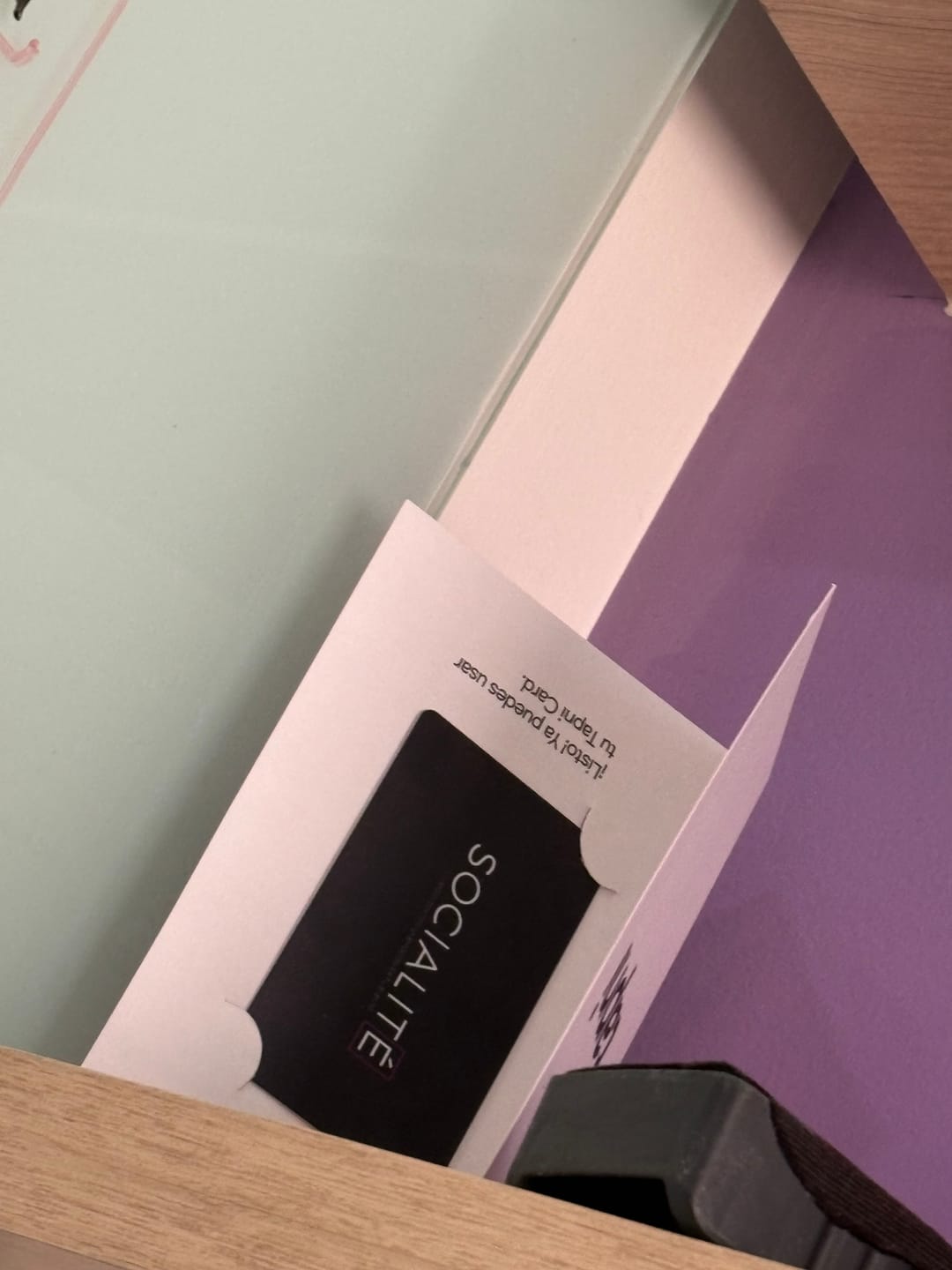 Customer photo review of Tarjeta Personalizada