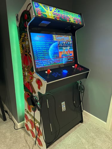 Customer photo review of 2 PLAYER STANDUP Arcade Machine With 2 shooting Guns 4600 Games Multi-cade  Upright Retro Cabinet Black