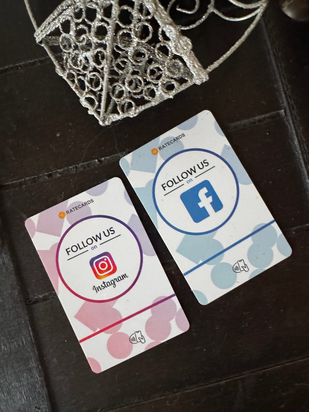 Customer photo review of RATECARDS™ - Facebook Card
