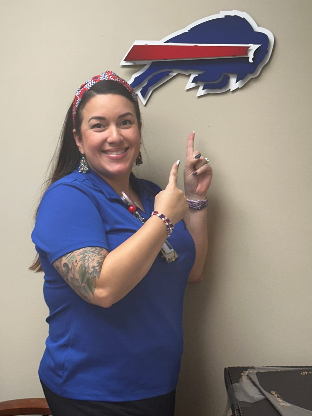 Customer photo review of Buffalo Bills 3D Vintage Metal Wall Art