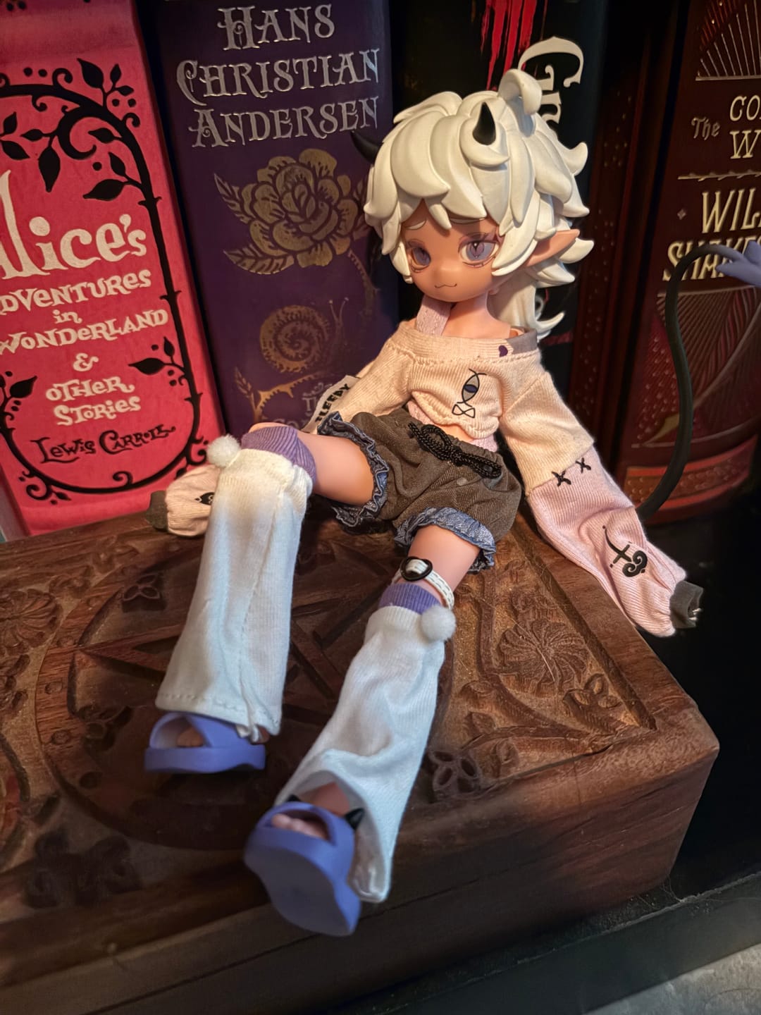 Customer photo review of Cooze Devil Horns Series 1/8 Action Figure BJD Blind Box
