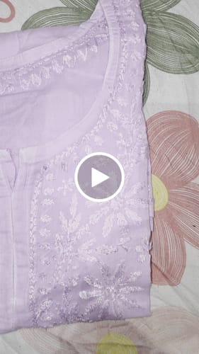 Customer video review of Nazakat Lavender Cotton short kurta
