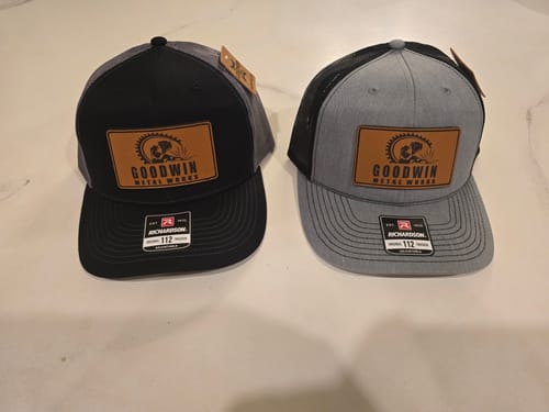 Customer photo review of Premium Custom Leather Patch Hats (Wholesale)