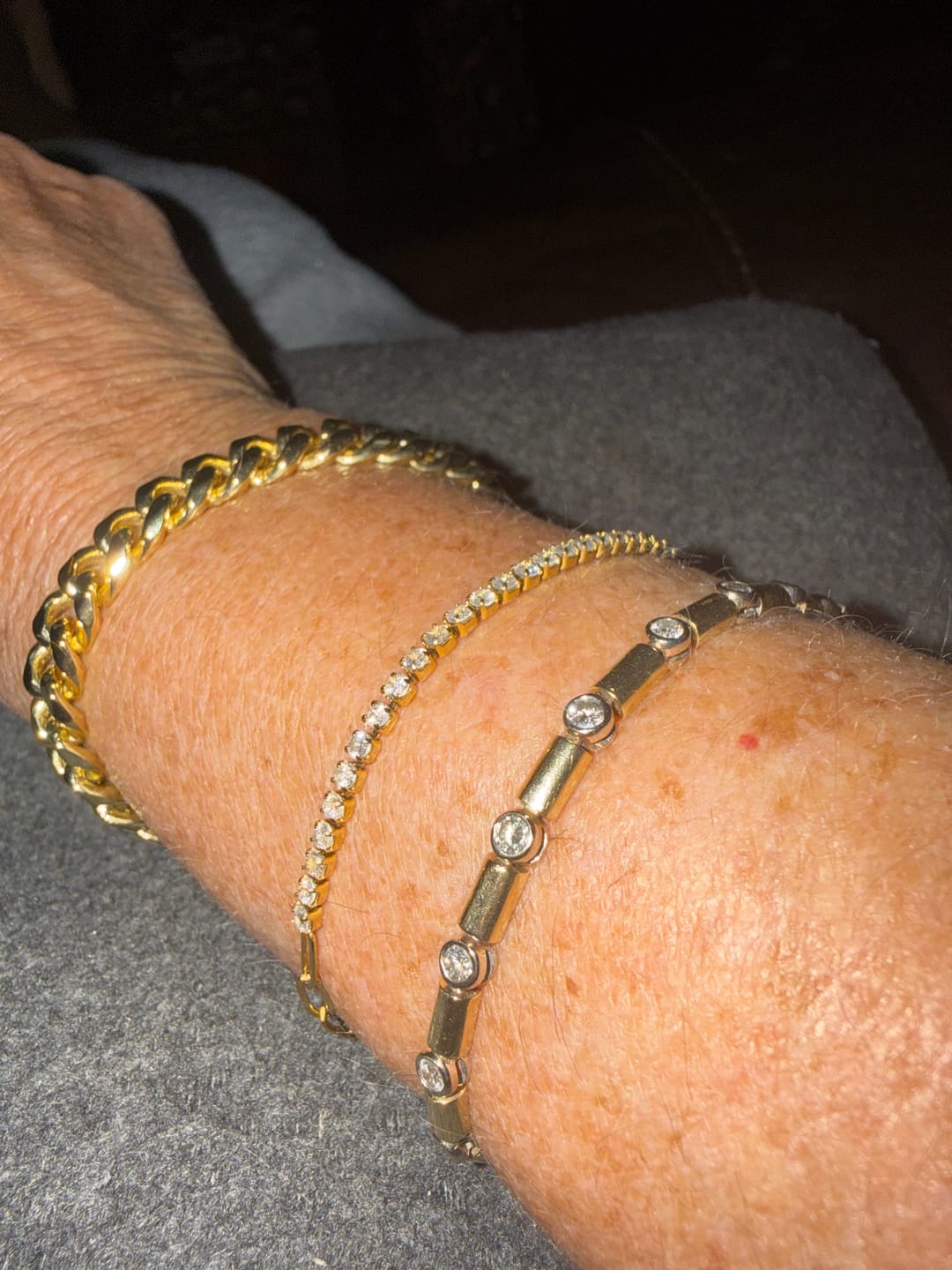 Customer photo review of Fae Tennis Bracelet (Bundle)